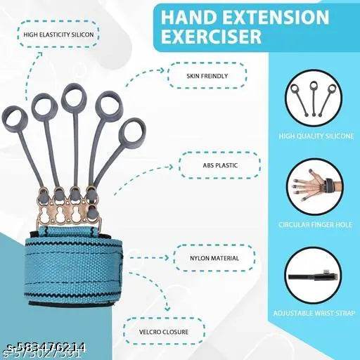 Finger Gripper Strength Trainer Forearm Exerciser Hand Yoga Resistance Band Hand Grip/Fitness Grip - NARIX INDIA 