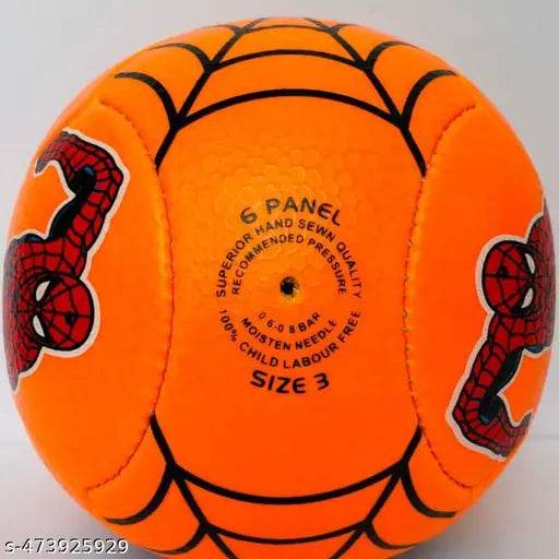 Pvc Orange Spider Man Kids Football || With Pump & pin Size-3, - NARIX INDIA 