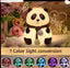 FASTIC Cute Panda,USB Rechargeable, 7-Colors Changing Light, Room Decor Night Lamp (White) - NARIX INDIA 