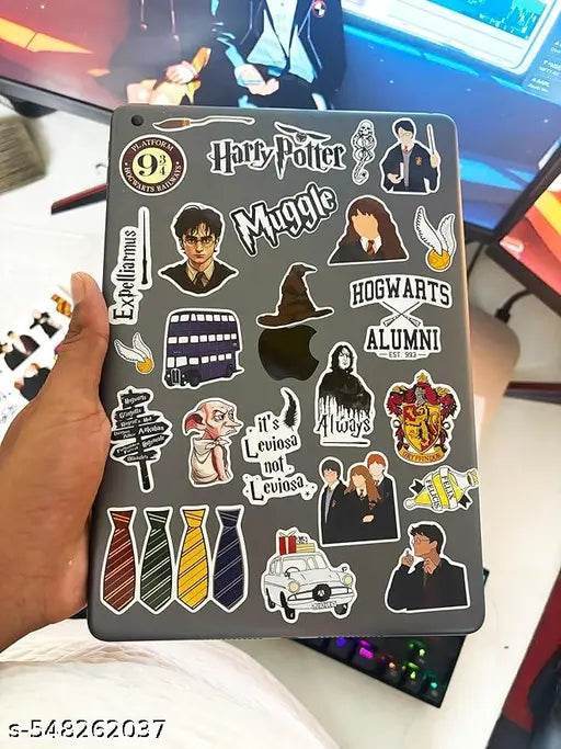 100+pcs Harry Potter Stickers for Laptop, Journal, Bike Helmet, Diary, Guitar, Mobile, Phone Case - NARIX INDIA 