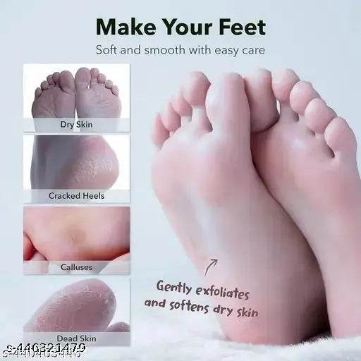 Foot Peel Mask Lavender Pack of 1 | Exfoliating Foot Mask for Baby Soft Feet | Hydrates Feet Peeling Mask for Removes Dry Dead Skin,Cracked Heels &amp;Calluses - NARIX INDIA 