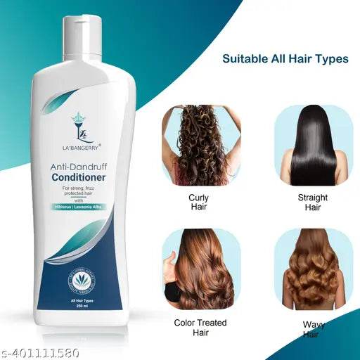 LABANGERRY Aloevera Anti-Dandruff Shampoo And Conditioner Thickens and Volumizes Thin Hair Decreases (Shampoo 250 Ml + Conditioner 250 Ml) Hair Loss Restore Moisture Helps Control Frizz Shamoo - NARIX INDIA 