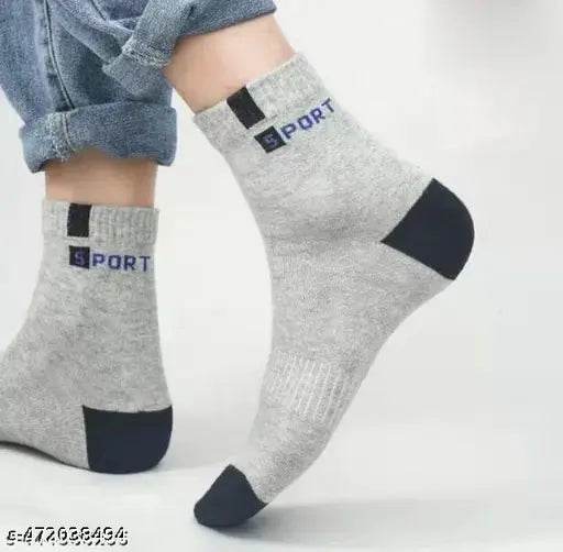 Pack Of 5 Premium Quality Daily Wear Ankle Length Cotton Socks . - NARIX INDIA 