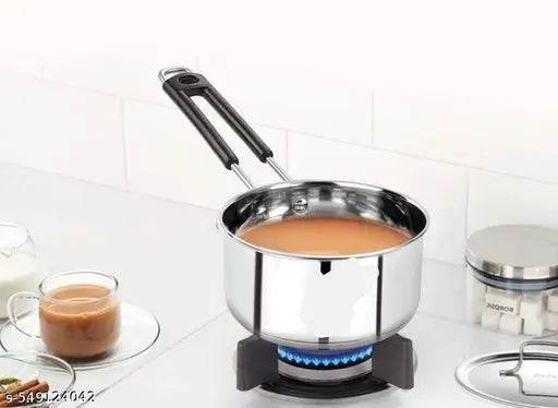 1500 ml Multiple purpose Stainless steel Soucepan I Tea pan for gas stove - NARIX INDIA 