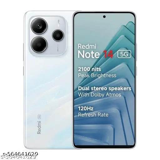 Redminote 14 5G (8Gb Ram, 128Gb, Mystique White) - NARIX INDIA 