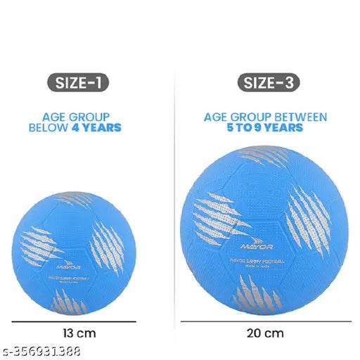 Mayor HomePlay Football For Kids For Age Group Below 9 Years Football - Size: 3 (Blue) - NARIX INDIA 