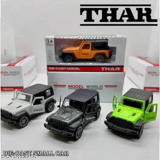 Premium Die-Cast green small Thar Model Car Size: Approx. (Hight 4cm, width 10)1 pcs - NARIX INDIA 