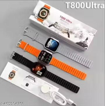 Ultra Smart Watch with Beautiful Strap, Bluetooth Calling Smart Watch, Touch Display with Fitness & Outdoor, Health & Medical Tracker, 8 Unique UI Interactions (Orange) - NARIX INDIA 