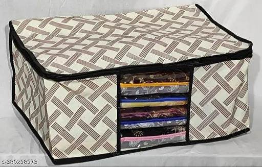 storage cover/ multipurpose fabric organizer/ saree cover/ non woven bag/ wardrode organizer/ multipurpose bags/premium quality combo. - NARIX INDIA 