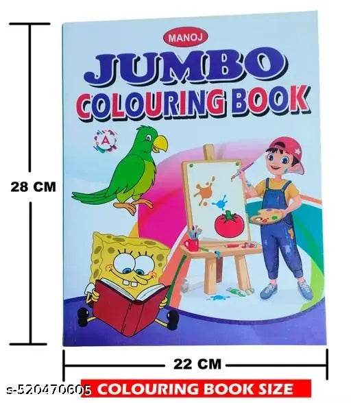 Jumbo Colouring Book, Nursery Colouring Book, Colouring Book (3-6 Years Kids) - NARIX INDIA 