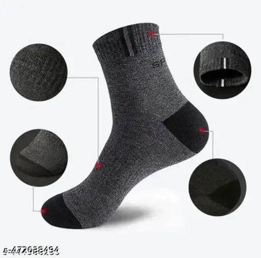 Pack Of 5 Premium Quality Daily Wear Ankle Length Cotton Socks . - NARIX INDIA 