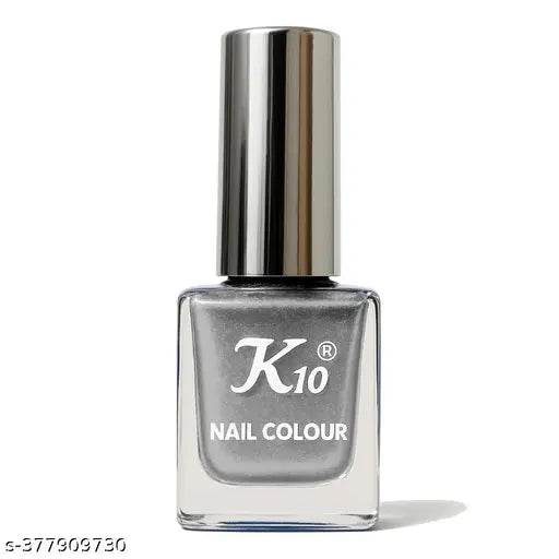 Metallic Nail Polish Combo Set of 2 | Quick-Dry, Long-Lasting, Chip-Resistant Nail Paint | Silver & Coffee Shades | 12ML - NARIX INDIA 