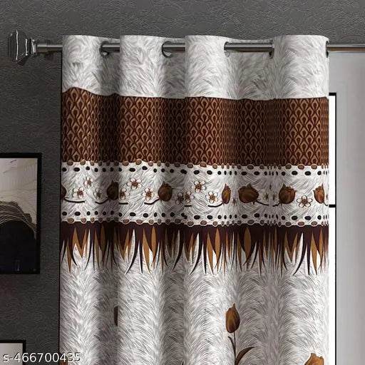 Happy Textiles Presents Pack of 2 Rose curtains for your home - NARIX INDIA 