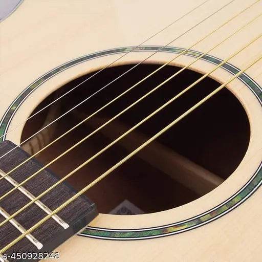 AMG Music Guitar String for Acoustic Guitar String Set of 6 Stainless Steel Set of 6 Strings with Hollow Ball End Guitar Accessories - NARIX INDIA 