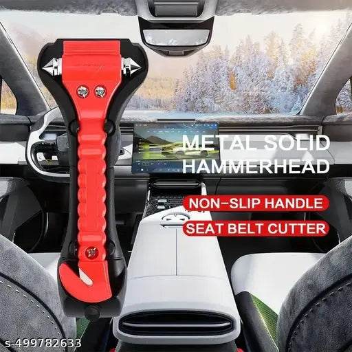 Window Breaker and Seat Belt Cutter, Emergency Escape Tool Safety Hammer, Life Saving Survival Kit - NARIX INDIA 