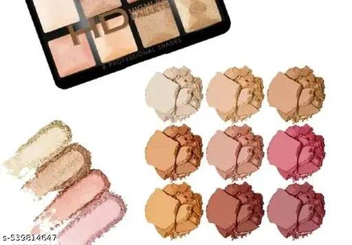 Branded and Trending 8 Colors HD Face Highlighter Multicolor For Women And Girl's | Highlighter | Multicolor Highlighter | Best Highlighter | Branded Highlihter For Women | Best Quality Highlighter HD - NARIX INDIA 