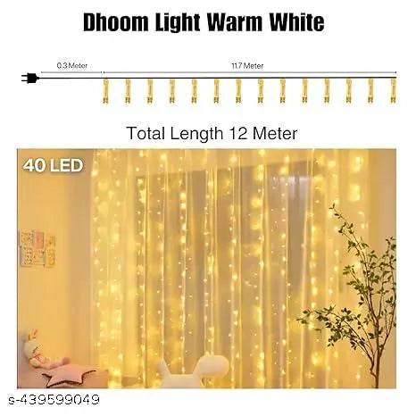Fancy Rice Lights 42 LED 12 Meter power pixel Led Rice Light for Decoration Rice Light and String Light for Diwali Christmas Indoor Outdoor Decoration Bedroom Wedding Birthday Party Patio, 12 meter (Gold Pack of 1) - NARIX INDIA 