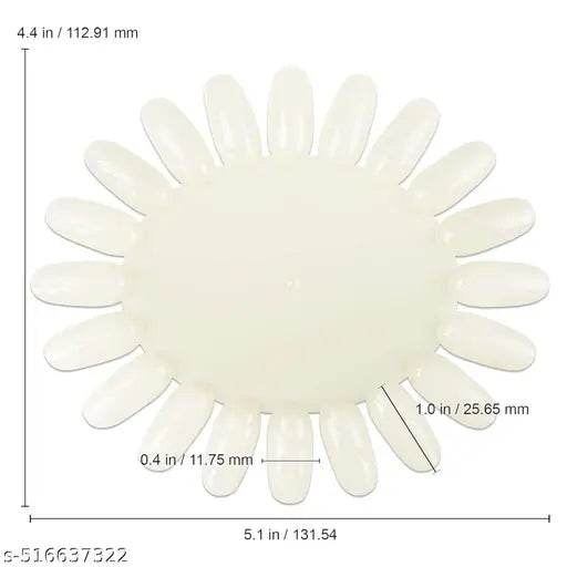 Nail Tips Display Board for Nail Art Design Pattern Practice and Swatch Nail Polish Colors - Oval Nail Palette 5 Pcs - NARIX INDIA 
