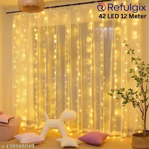 Fancy Rice Lights 42 LED 12 Meter power pixel Led Rice Light for Decoration Rice Light and String Light for Diwali Christmas Indoor Outdoor Decoration Bedroom Wedding Birthday Party Patio, 12 meter (Gold Pack of 1) - NARIX INDIA 