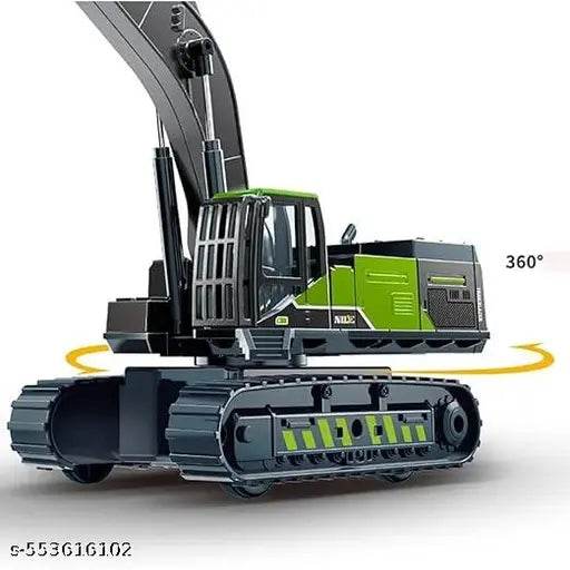 LIPSA TOYS Die cast Metal Excavator Construction Vehicle with All Moving Parts Friction Powered Inertia Toys Pretend Play Toy Trucks Building Vehicles for Kids 3 Years - NARIX INDIA 