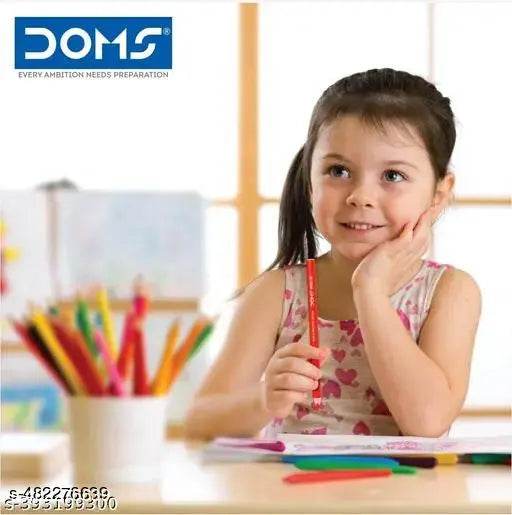 DOMS Karbon Eraser Tipped Super Dark Pencil Pencil (Set of 50, Black) - NARIX INDIA 
