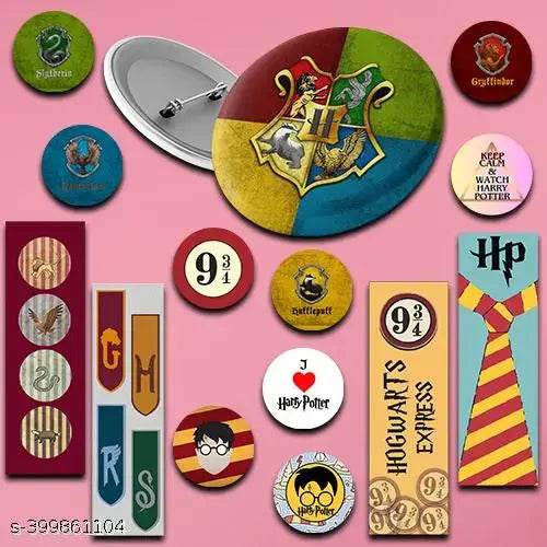 Harry Potter House Crest A5 Notebook Combo Infographic Grey Notebook Slytherin Ravenclaw Hufflepuff Gryffindor Spiral Wire Bound Notebooks Harry Potter Bookmarks Badge Stickers (160 Pages ) 6x8 Inches - NARIX INDIA 