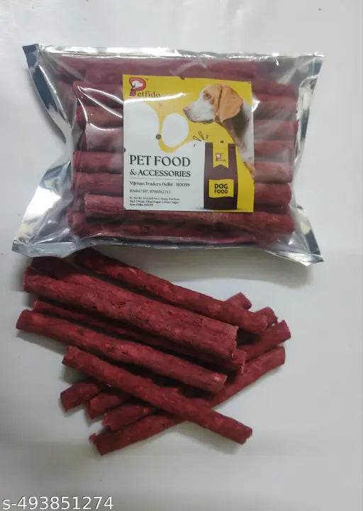 Dog Chew Munchy Stick Mutton flavour | Munchy Stick ( Mutton and Chicken | SET PET Combo of Mutton Chew Stick & Chicken Chew mix 300garm pack | PUPPY BUDDY 300gm Long-Lasting Chew Treats for Puppies & Adult Dogs - NARIX INDIA 