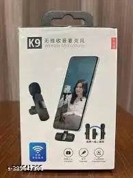 UKER7 2.4ghz Dual Wireless Microphone, Digital Mini Portable Recording Clip Mic with Receiver for All iOS,Lighting Mobile Phones Camera Laptop for Vlogging YouTube Zoom Call - NARIX INDIA 