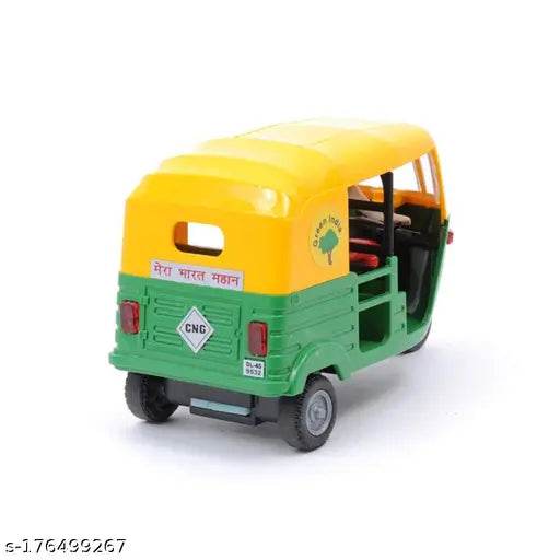 SHEEL Toys Plastic Pull Back Auto Rickshaw, Number Of Pieces: 1, Multicolour - NARIX INDIA 