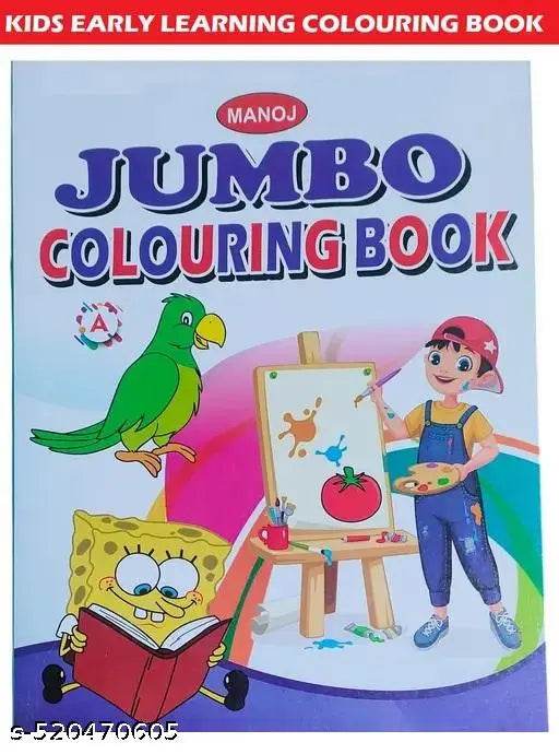 Jumbo Colouring Book, Nursery Colouring Book, Colouring Book (3-6 Years Kids) - NARIX INDIA 