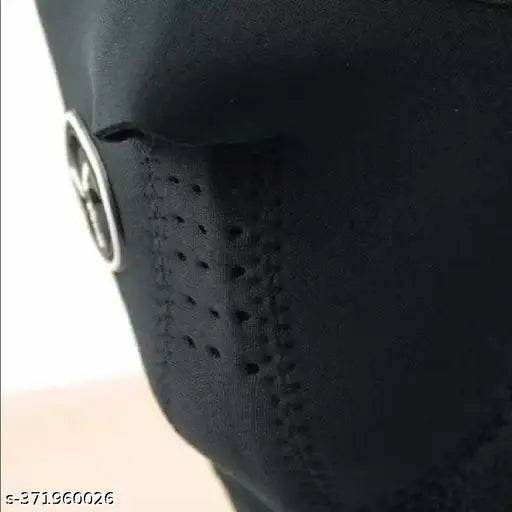 Neoprene Half Face Cover Bike Riding Mask (Black) - NARIX INDIA 