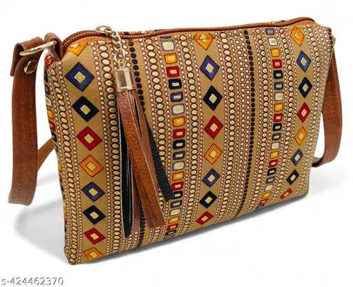Ikkat Sling Bag for Women & Girls – Stylish, Versatile, and Trendy - NARIX INDIA 