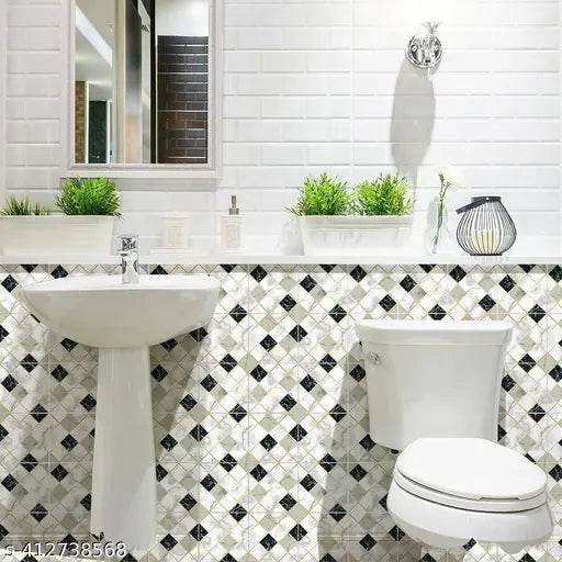 DOM EXPORT Wall Stickers Marble Wallpaper Furniture Kitchen, Cabinets, Almirah, Tabletop, Plastic Table, Wooden Table, Wardrobe, Renovation PVC DIY Self Adhesive Sticker 78X24 INCH (PINK AND WHITECHECK 157 ) - NARIX INDIA 