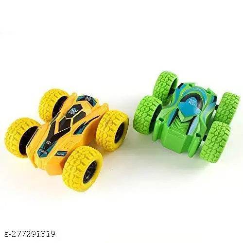 ( Pack of 2 Multicolor) Kids Tumbling Car Toy, New Mini Monster Car Toy - NARIX INDIA 