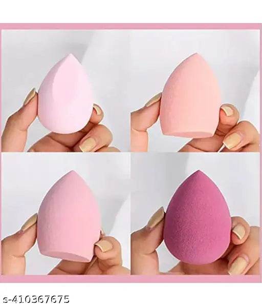Ultra soft Blender Makeup Sponge Set of 4 with box (Multicolor) - NARIX INDIA 