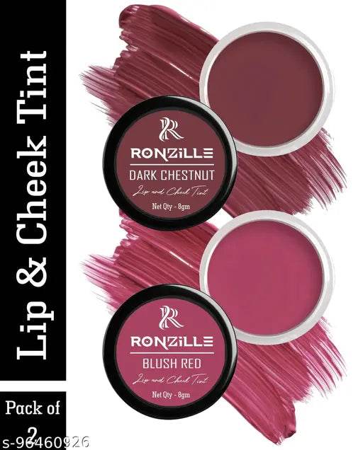 Ronzille Fantastic Lip and cheek tint pack of 2 (04,06) - NARIX INDIA 