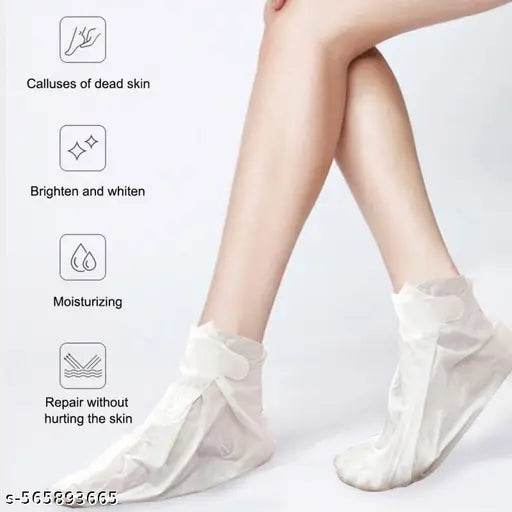 Foot Peel Mask Lavender | Exfoliating Foot Mask for Baby Soft Feet | Hydrates Feet Peeling Mask for Removes Dry Dead Skin,Cracked Heels &amp;Calluses (Lavenders) (1 Pair) - NARIX INDIA 