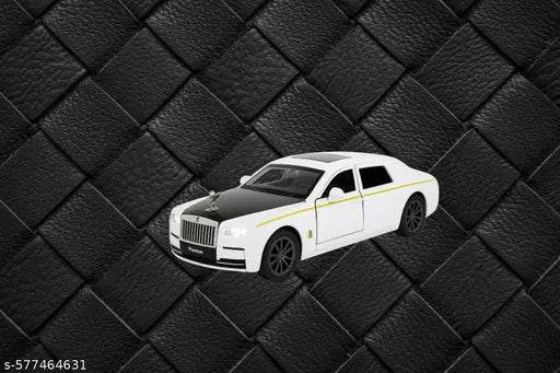 1:32 Scale Diecast Rolls-Royce Car Alloy Pull-Back Model with Light & Music (White, Pack of: 1) - NARIX INDIA 