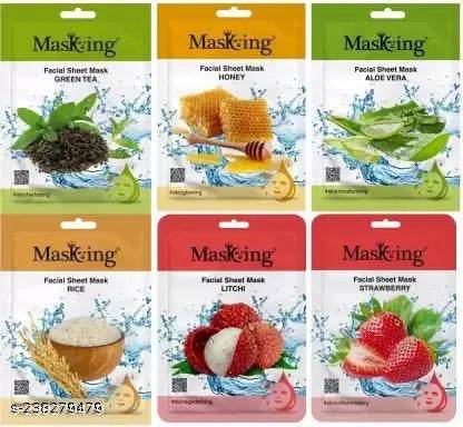 Beauty and Jeju Facial sheet mask combo set for skin glowing, Ideal for men and Women Pack of 12 - NARIX INDIA 