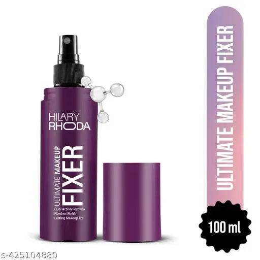 Hilary Rhoda Ultimate Makeup Fixer | Infused with Niacinamide & Hyaluronic Acid | Hydrates, Soothes & Refreshes Skin | Dual Action & Weightless Formula | Setting Spray |100 ml - NARIX INDIA 