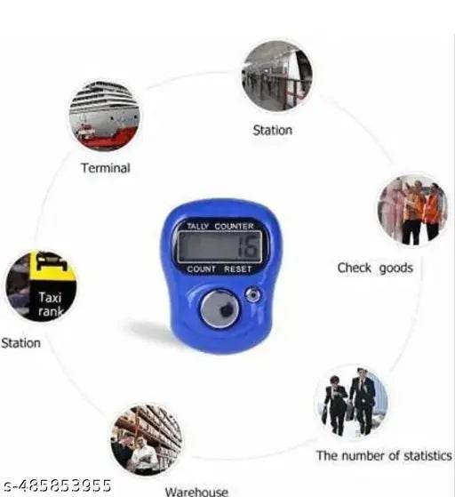 ( Multicolour) Digital Hand Finger Tally Counter Finger Ring Tasbih Jaap Maala Digital tally Counter (Set of 2 ) - NARIX INDIA 