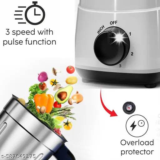 New Amazing 3 jar Mixer grinder/Mixer Grinder/Blender/Food processor/Kitchen appliance Cooking aid/Mixing machine/Grinding machine/Electric mixer grinder - NARIX INDIA 