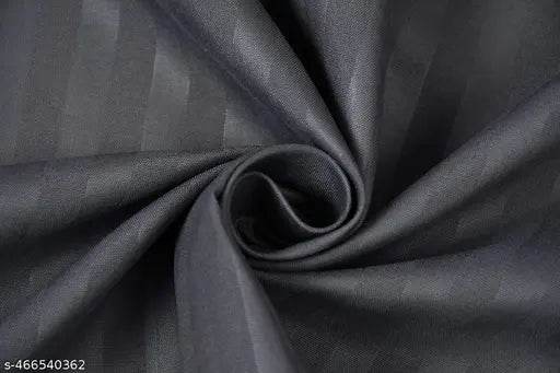 Premium Satin Stripes Cotton Diwan Set Covers of 8 Pieces (1 Single Bedsheet, 2 Bolster Covers, 5 Cushion Covers) - NARIX INDIA 