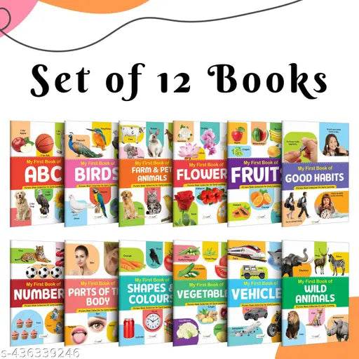 My First Picture Book Collection For Early Learning : Books For Children, Learning Picture Library For Kids, Toddler book, Early learning book With 12 Topics - NARIX INDIA 