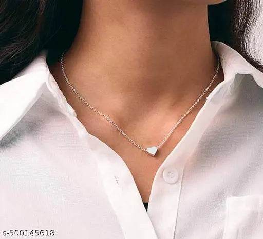 shimmering beautiful pack of 5 necklace chain pendal combo for women and girls - NARIX INDIA 