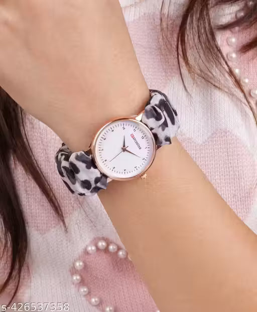 New Scrunchies Elastic belt Ribbin watch for Girls and Womens - NARIX INDIA 