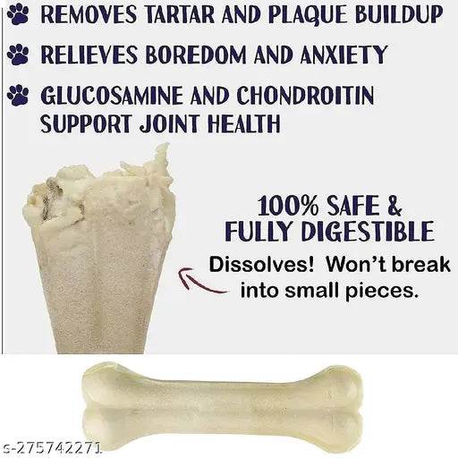 Bone for Dogs Chew Rawhide | Pet Food Supplier Press Bone Calcium Treat Healthy & Twisted Chicken Dog Chew (250 gm) - NARIX INDIA 