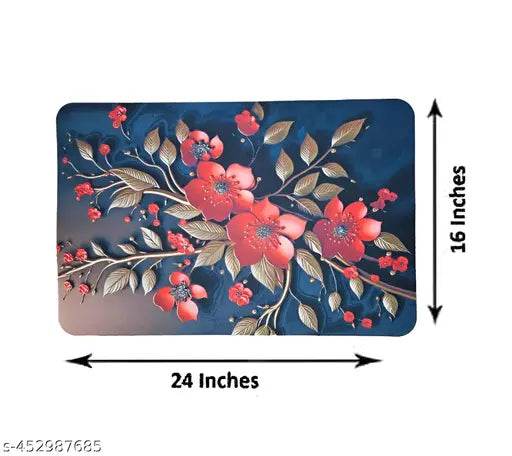 Non-Slip Mat Absorbent Flower Bath Mat Soft Super Absorbent - NARIX INDIA 