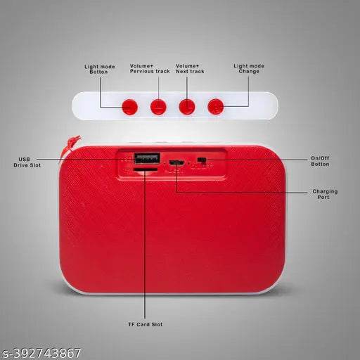 Mega Bass MINI Portable Wireless Bluetooth Premium Speaker 5 W Portable Bluetooth Party Speaker - NARIX INDIA 