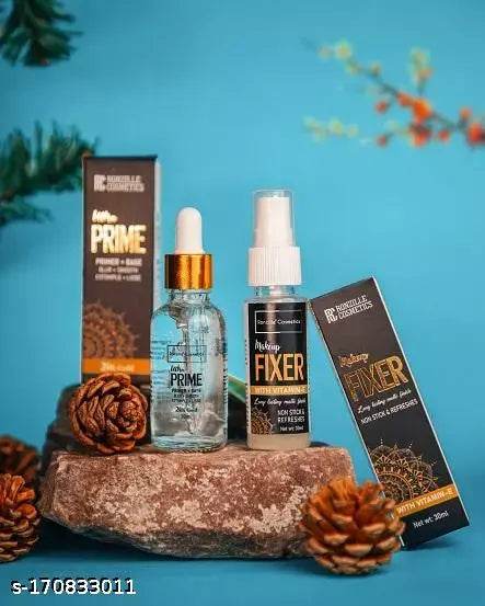 RONZILLE 2 in 1 24 K Gold Primer and Makeup Setting Spray Fixer Primer - 60 ml - NARIX INDIA 
